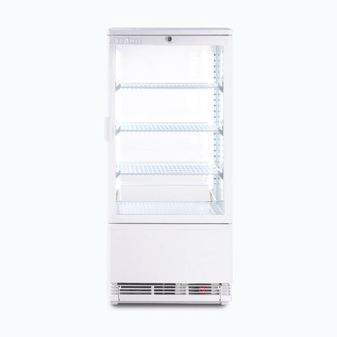 Bromic Flat Glass 78L LED Countertop Beverage Chiller - CT0080G4W